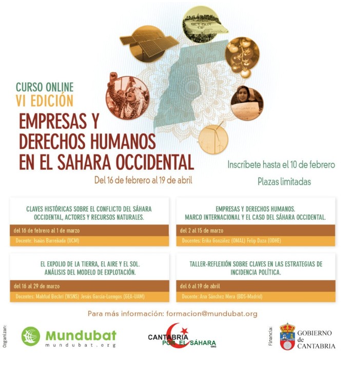 Miniatura de Curso online (VI edición) Empresas y Derechos Humanos en el Sáhara Occidental