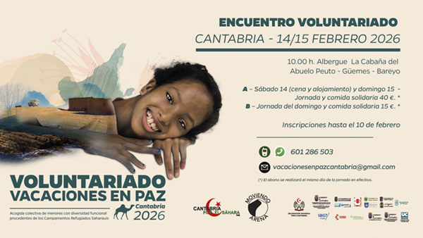 Miniatura de Encuentro voluntariado Vacaciones en Paz Cantabria 2026 (Güemes)